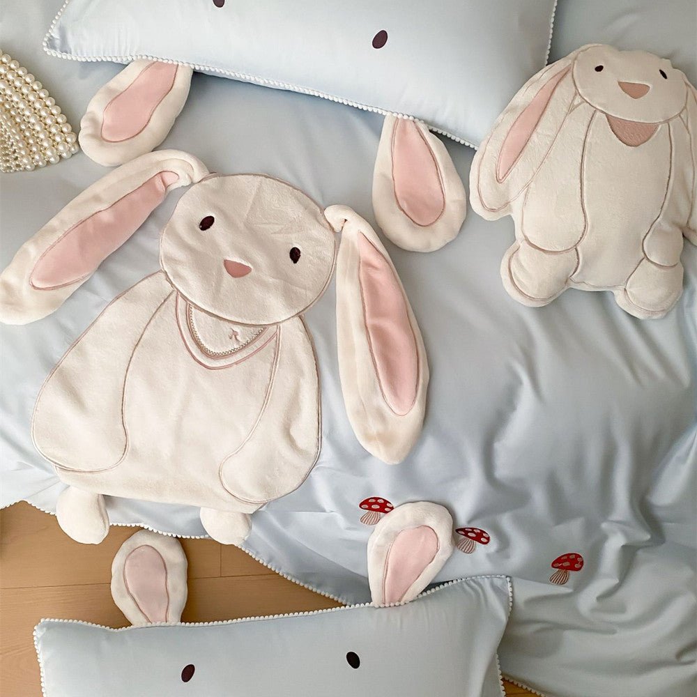 Bunny Appliqué Kids Bedding Set – Cotton Sateen