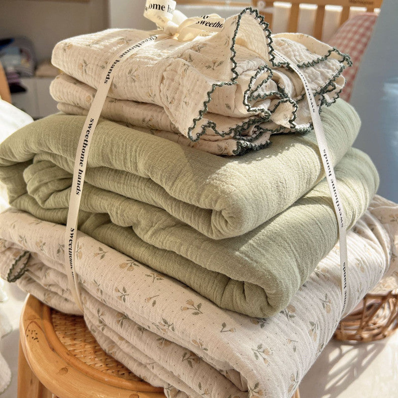 Cotton Muslin Bedding Queen Size - MyWinifred