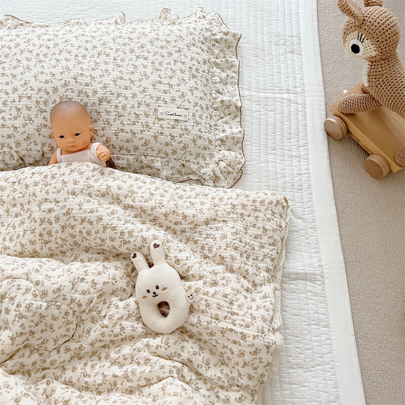 Camellia Floral Quilt for Kids – Soft Cotton Muslin