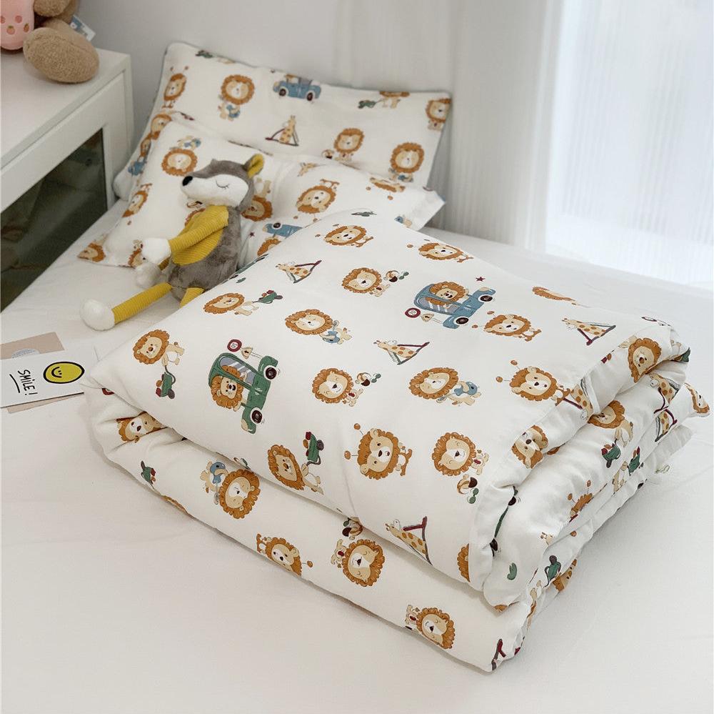 Breathable viscose bamboo duvet cover set styled in minimal bedroom