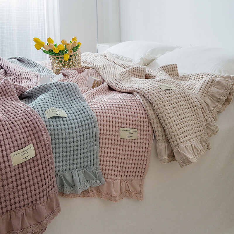 cotton waffle blanket king size