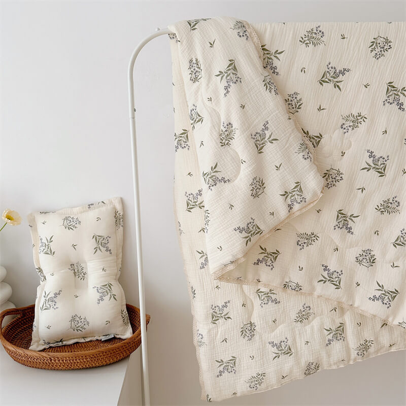girls crib quilt and pillow set