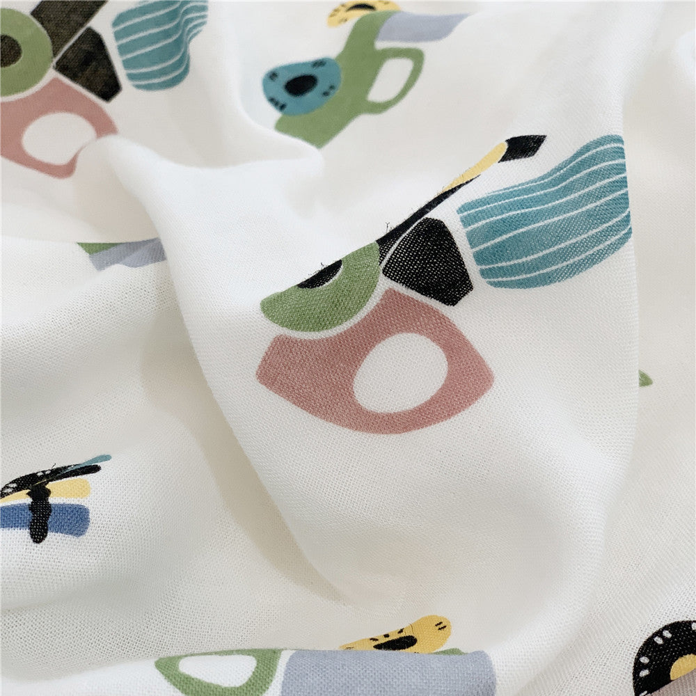 Close-up of bamboo duvet cover texture – silky and smooth weave