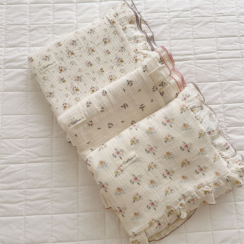 Cotton Floral duvet cover Set for Girls – Ruffled Muslin