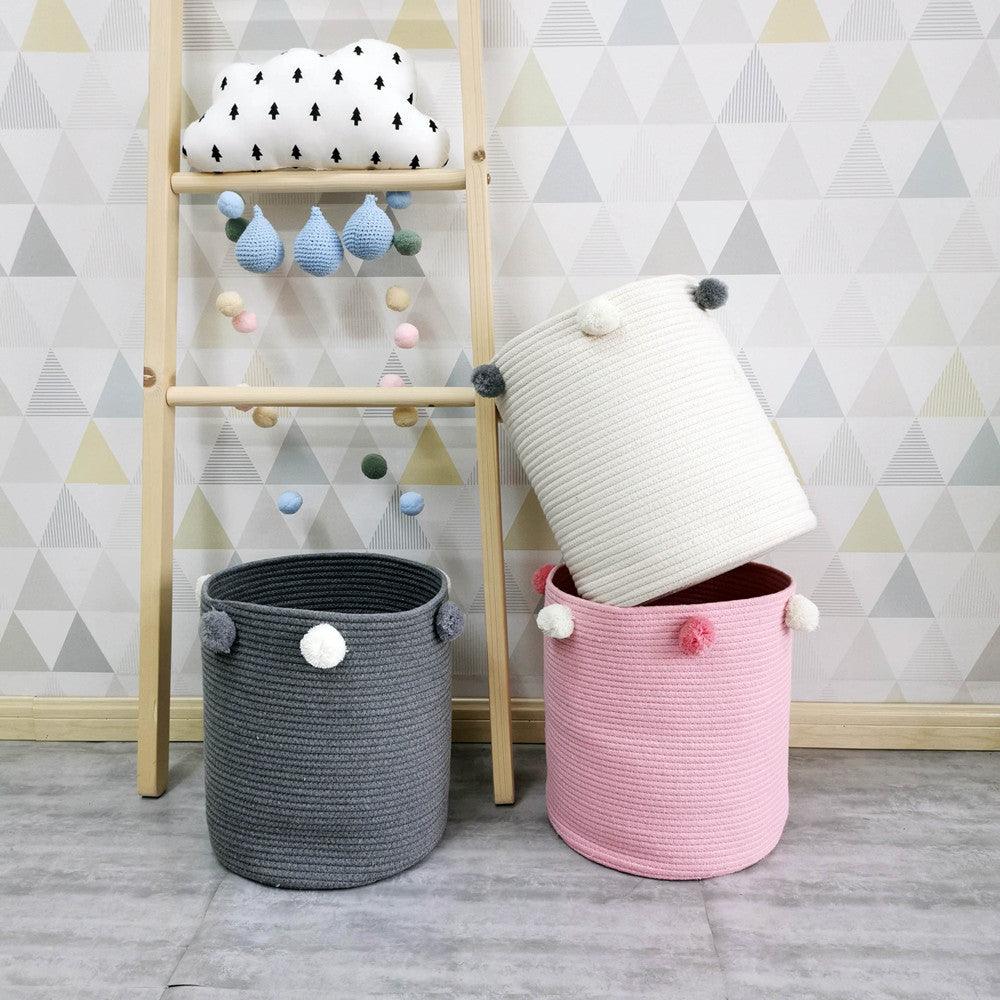 Cotton Rope Storage Basket Kid Toys Baskets - MyWinifred