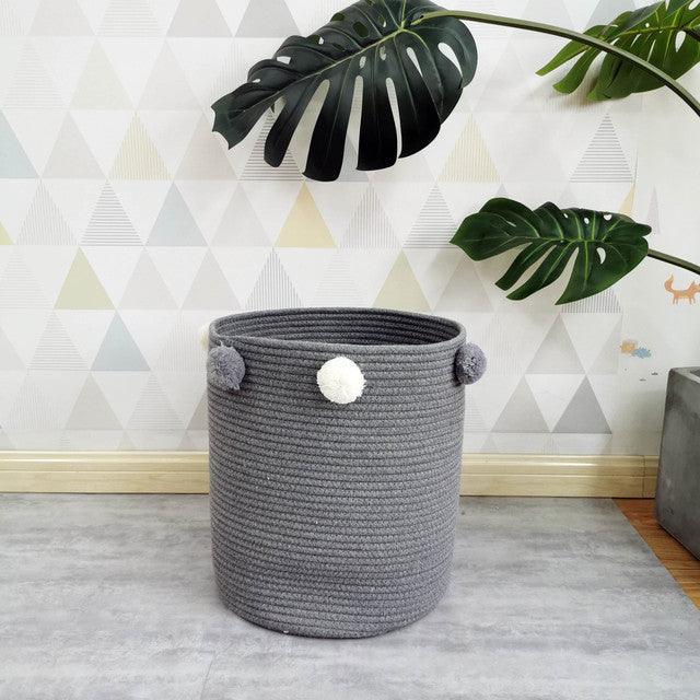 Cotton Rope Storage Basket Kid Toys Baskets - MyWinifred