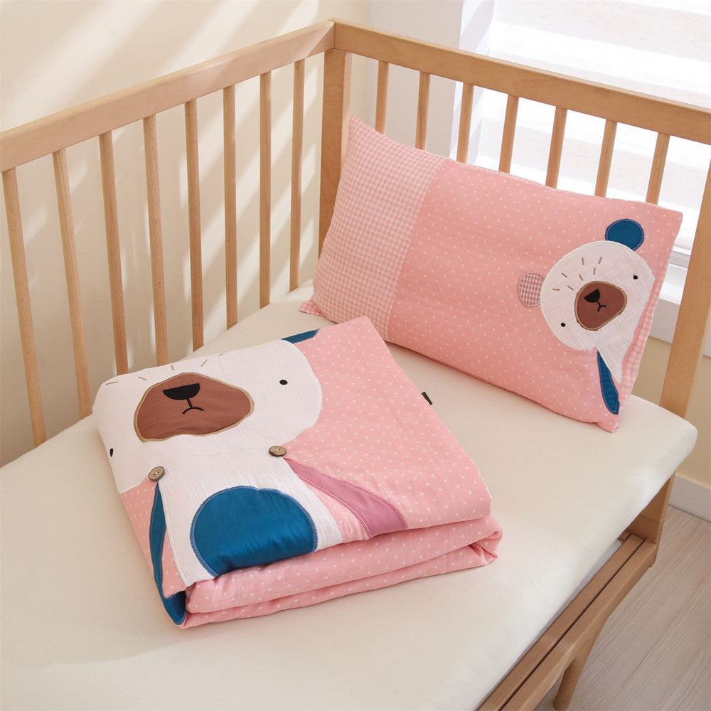 Affordable cotton muslin baby quilt