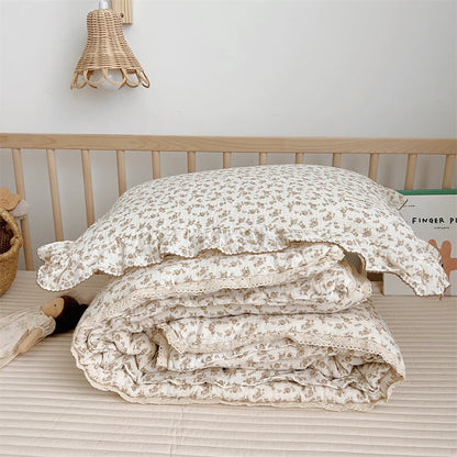 Camellia Floral Quilt for Kids – Soft Cotton Muslin