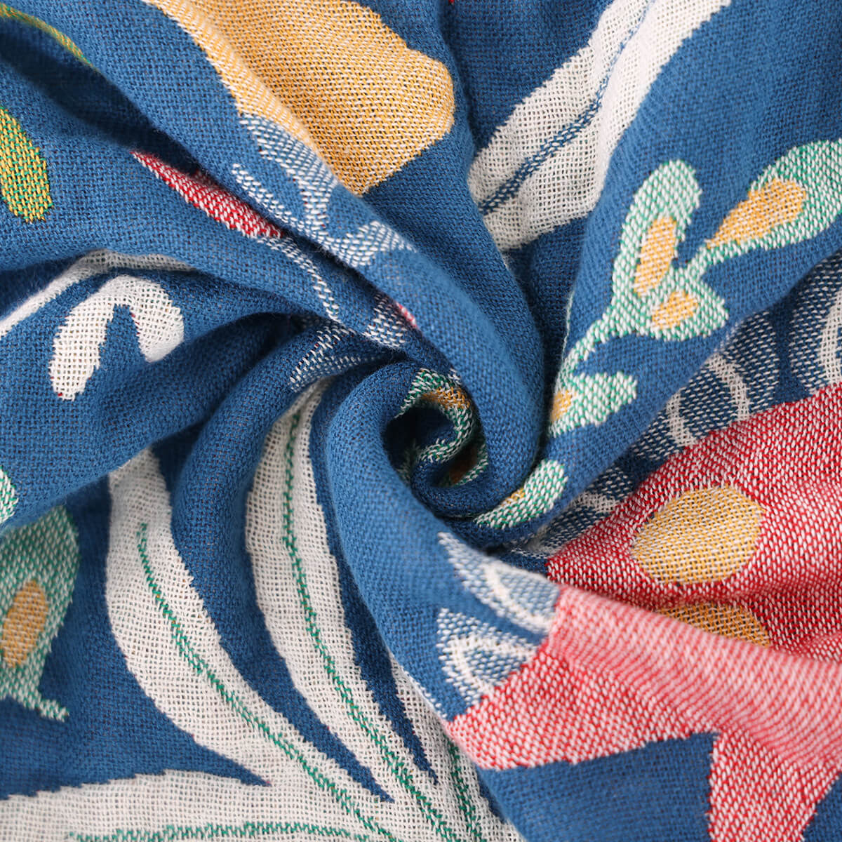 Dinosaur Kids Throw Blanket — Cotton Jacquard