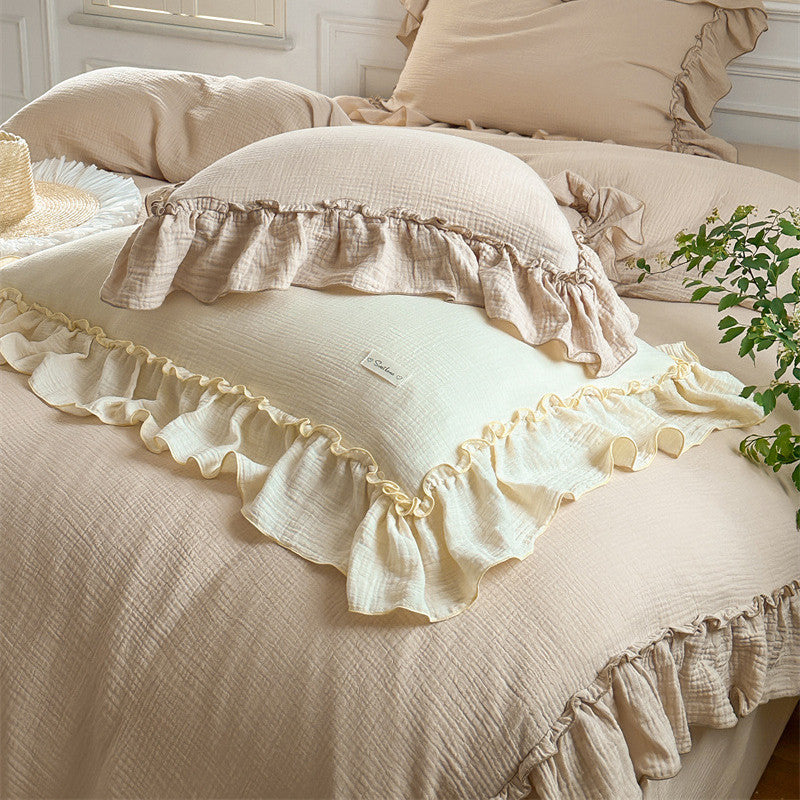 Full size ruffle duvet cover set