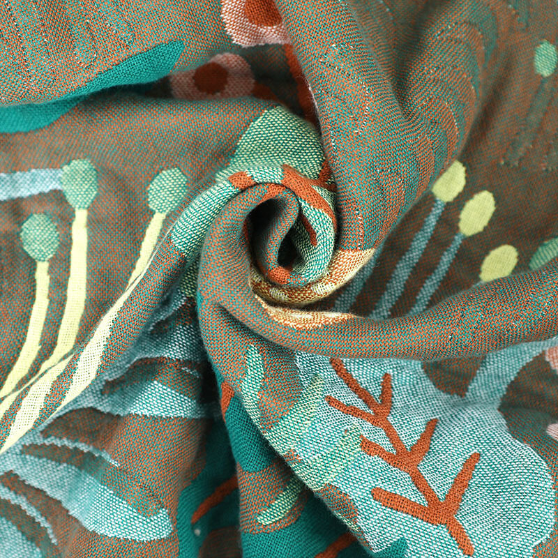 Soft woven texture of jungle animal cotton throw blanket