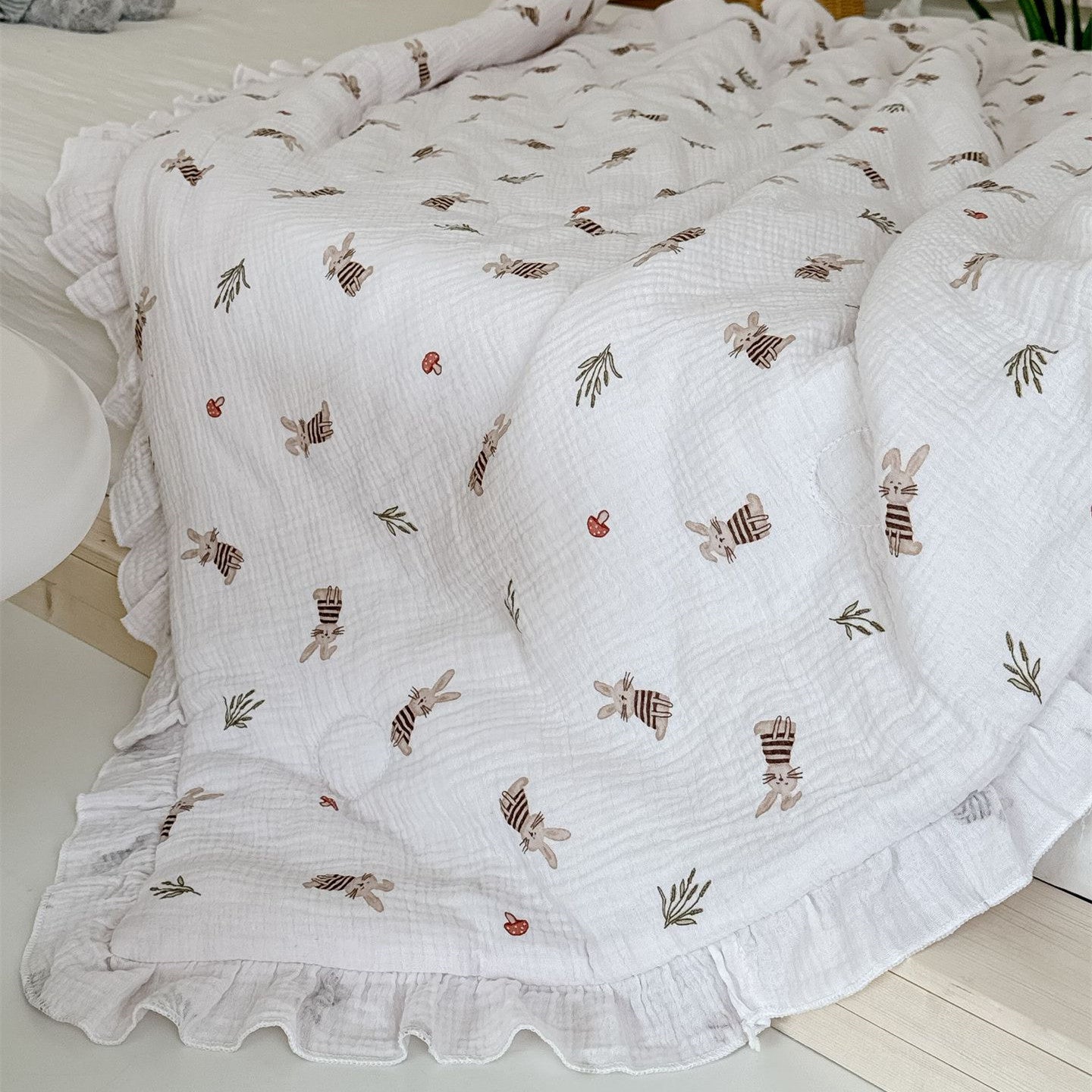 Soft cotton baby blanket