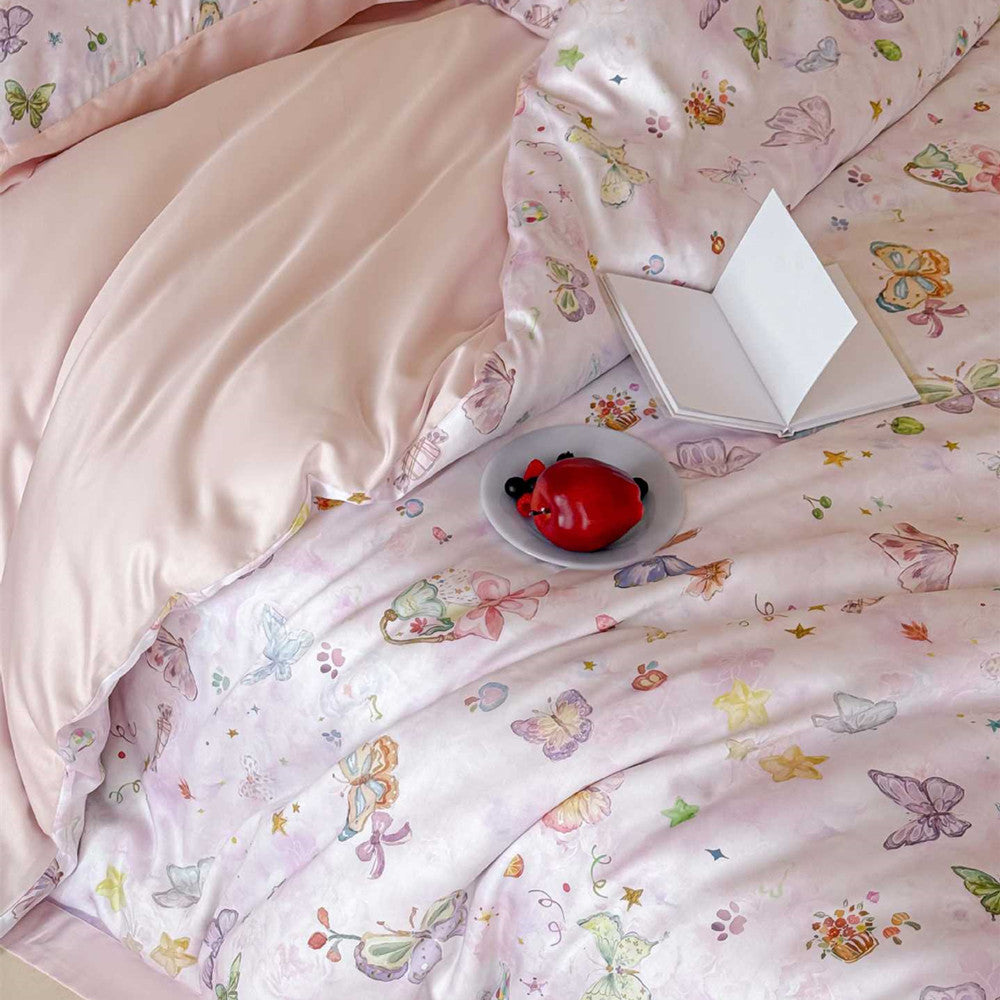 Luxury Lyocell Butterfly Bedding Set