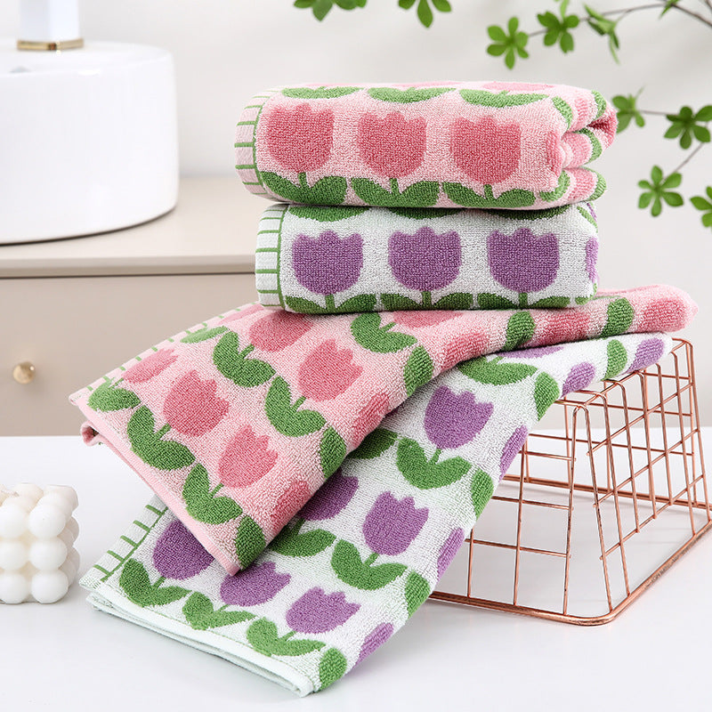 Tulip Bath Towel Set – 100% Cotton