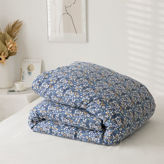 cotton floral duvet cover set