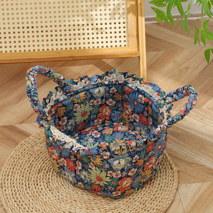 Blumenkorb aus Stoff für Baby-Mädchen