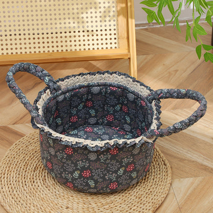 Blumenkorb aus Stoff für Baby-Mädchen