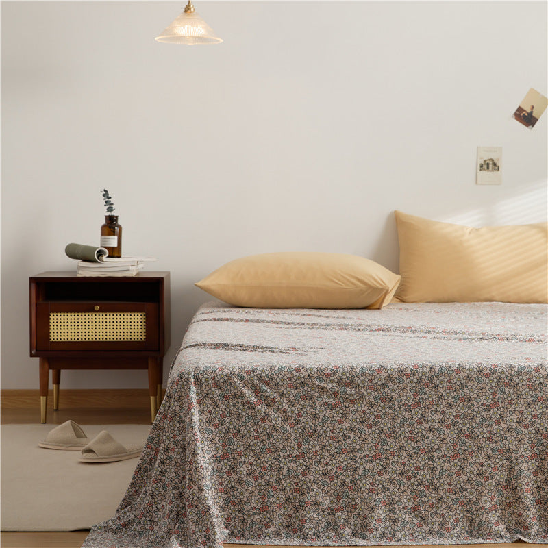 floral bed sheets cotton