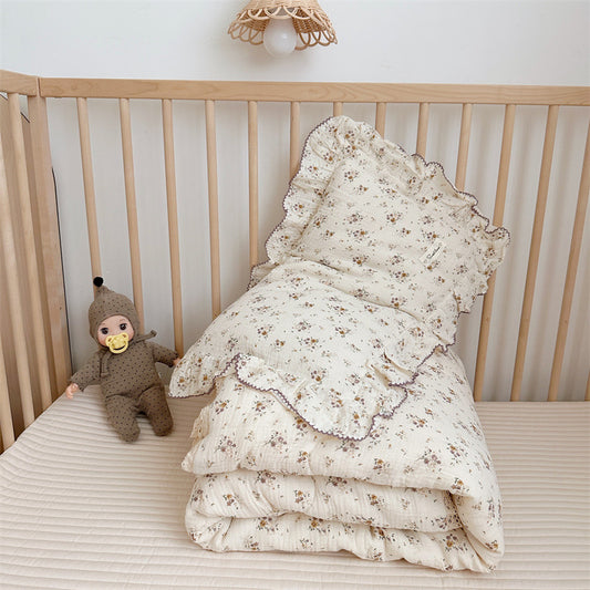 Wildflower Toddler Comforter – Cotton Muslin