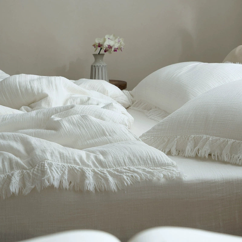 fringe duvet cover set