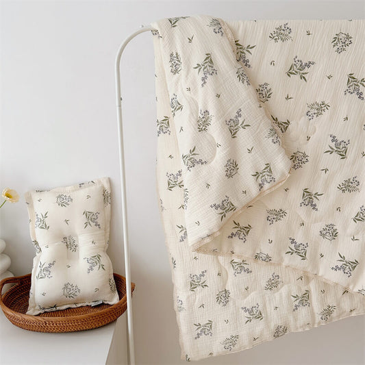 girls crib quilt and pillow set