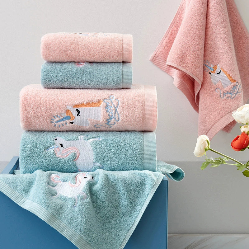 kids bath towel set