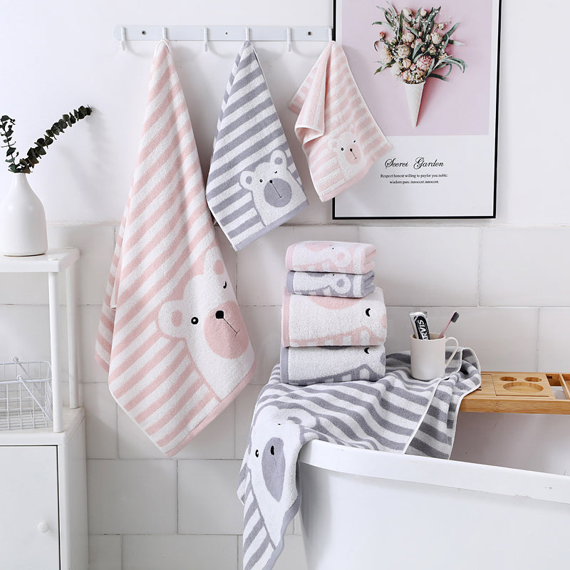 kids towel and washcloth set