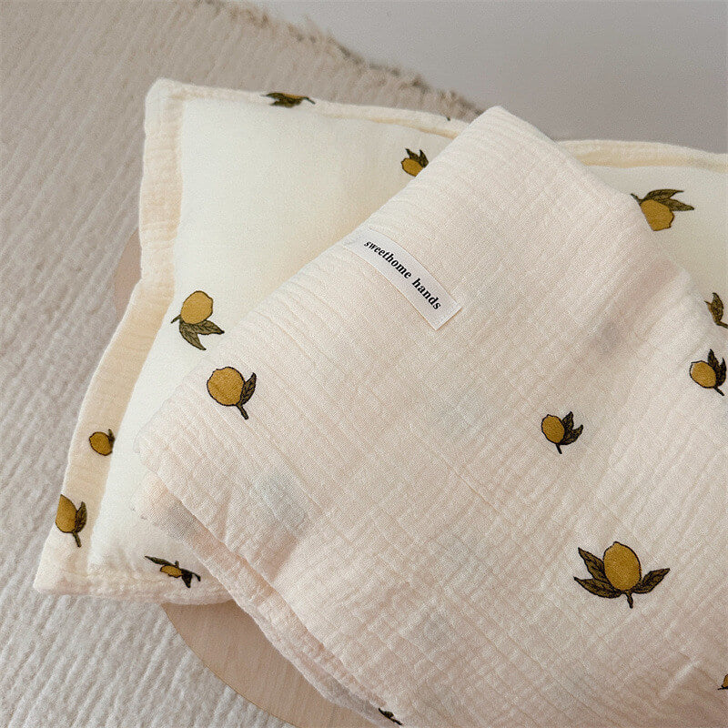 muslin-cotton-baby-blanket-with-pillow-set