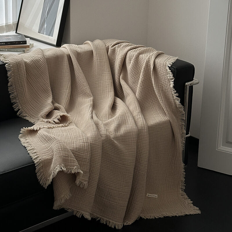 muslin cotton throw blanket