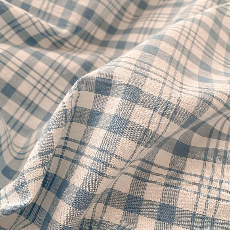 plaid-cotton-bedding-set