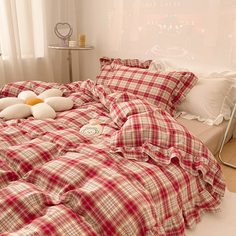 red-plaid-twin-comforter