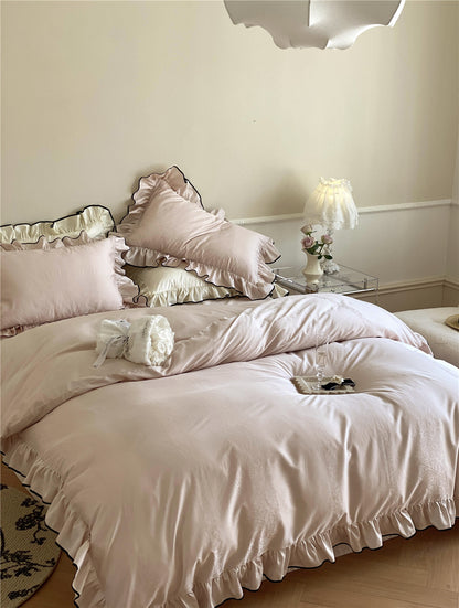 silky-ruffle-bedspread-set