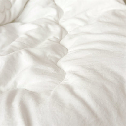 Breathable toddler comforter insert shown close-up, made to fit inside toddler duvet covers