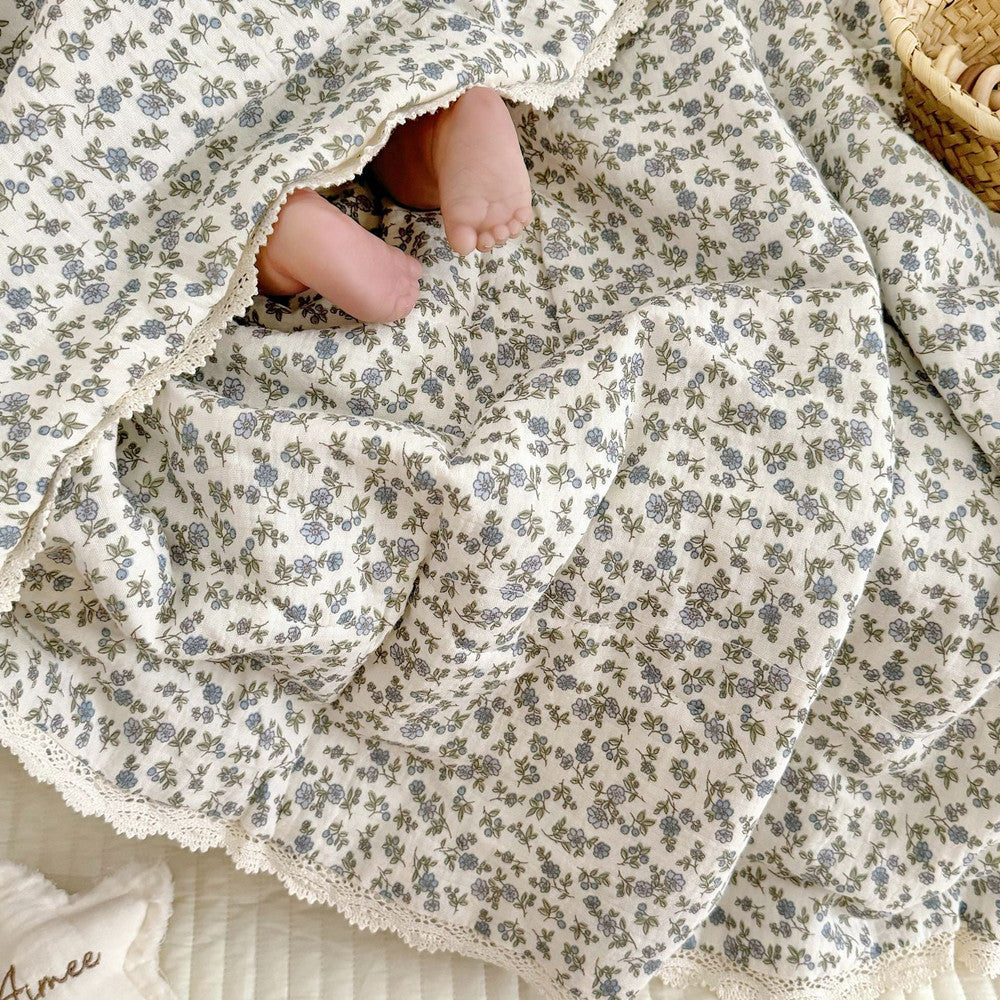 vintage floral swaddle