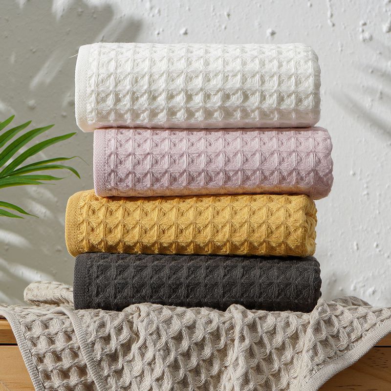 waffle weave bath towels