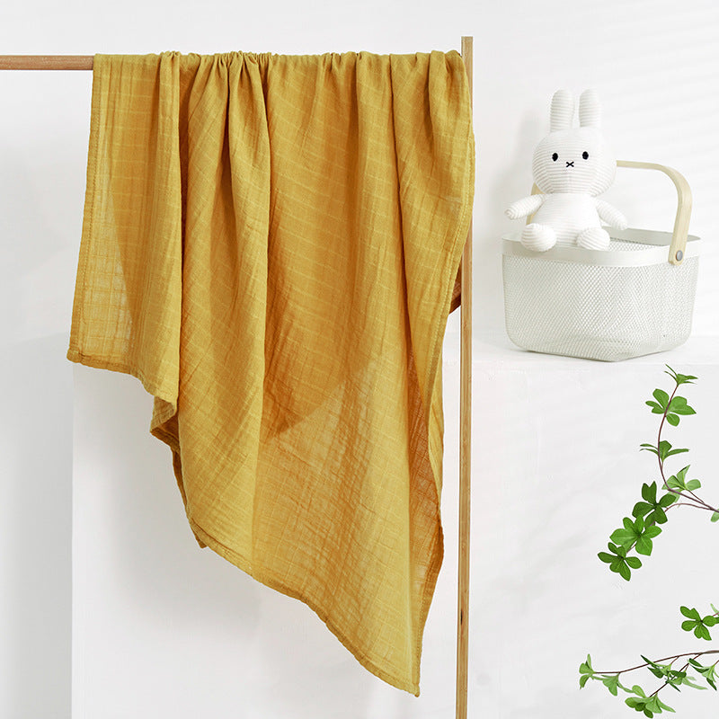 yellow-cotton-muslin-blanket
