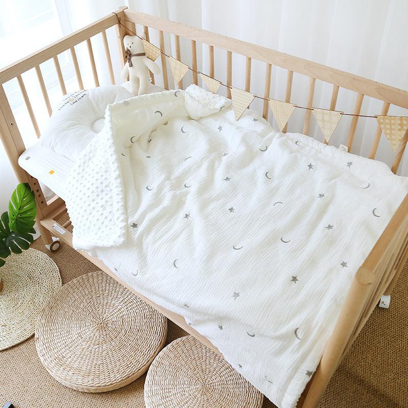 Minky baby crib blankt