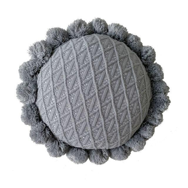 kids decorative pompom pillow