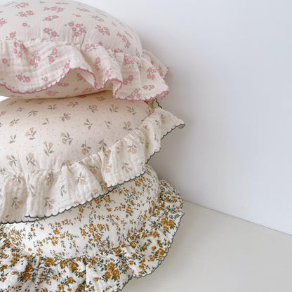 Round Ruffle Decorative Pillows for Baby Nursery - MyWinifred